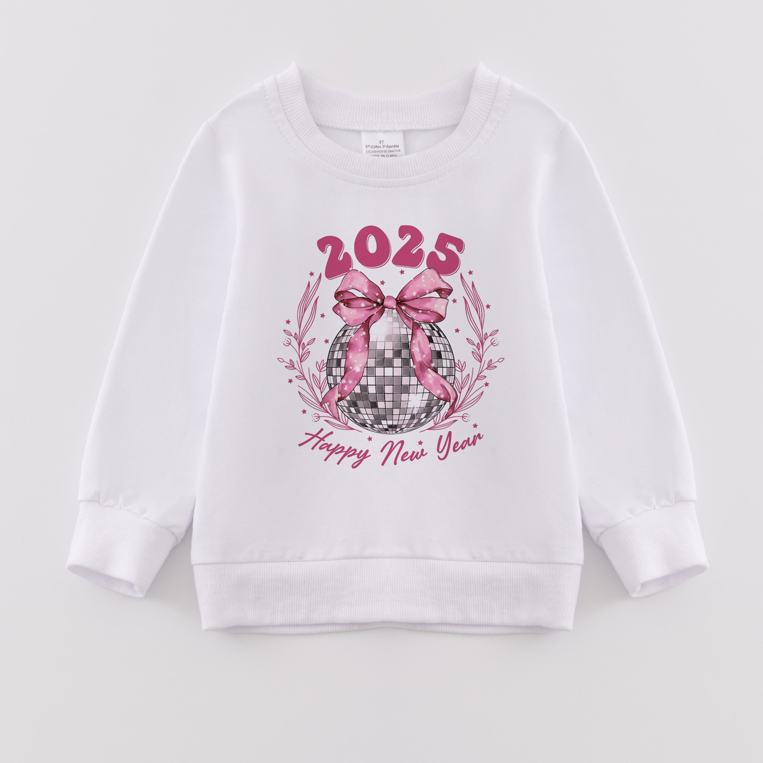 （Pre Order）Girls New Year Print Sweatshirt