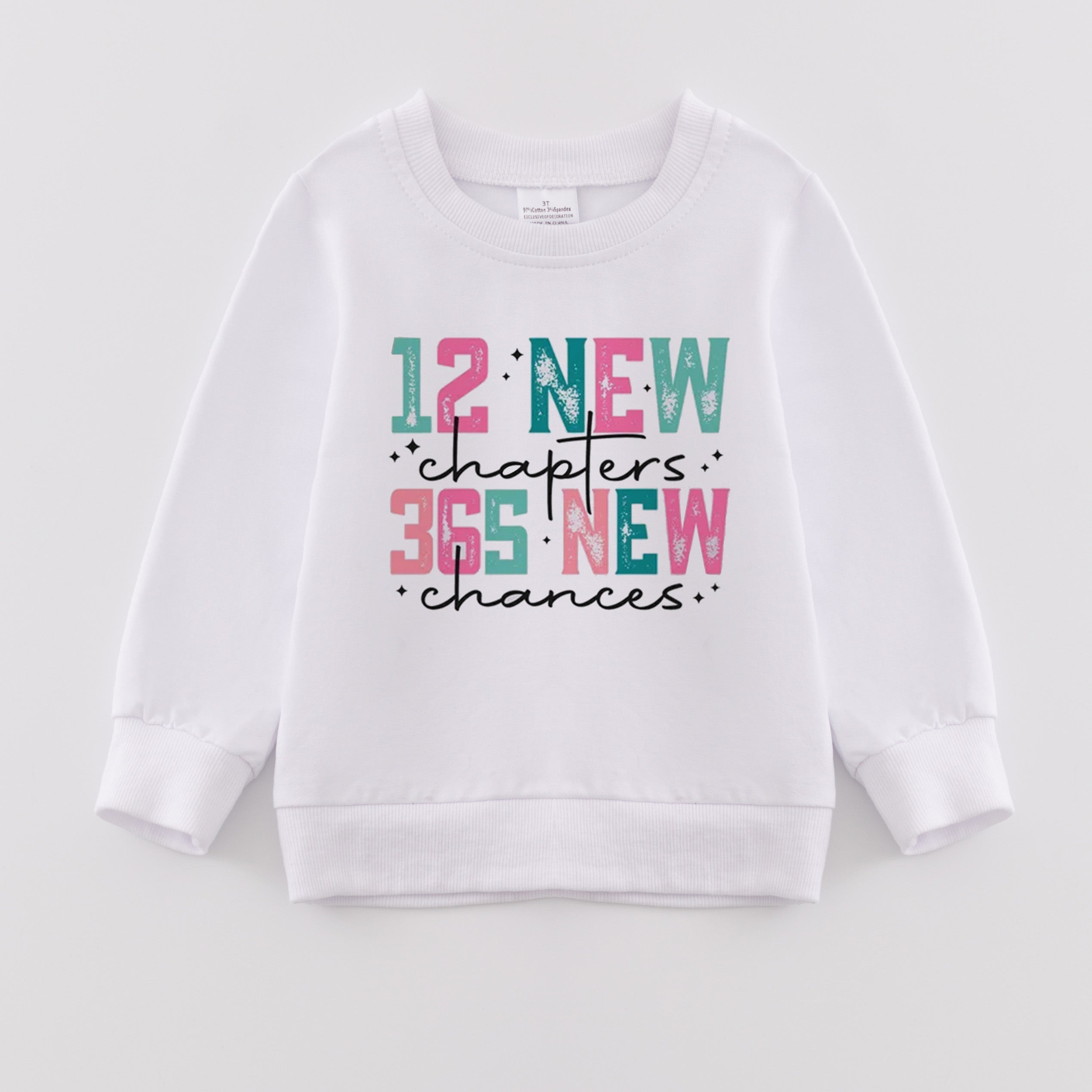 （Pre Order）Girls New Year Print Sweatshirt