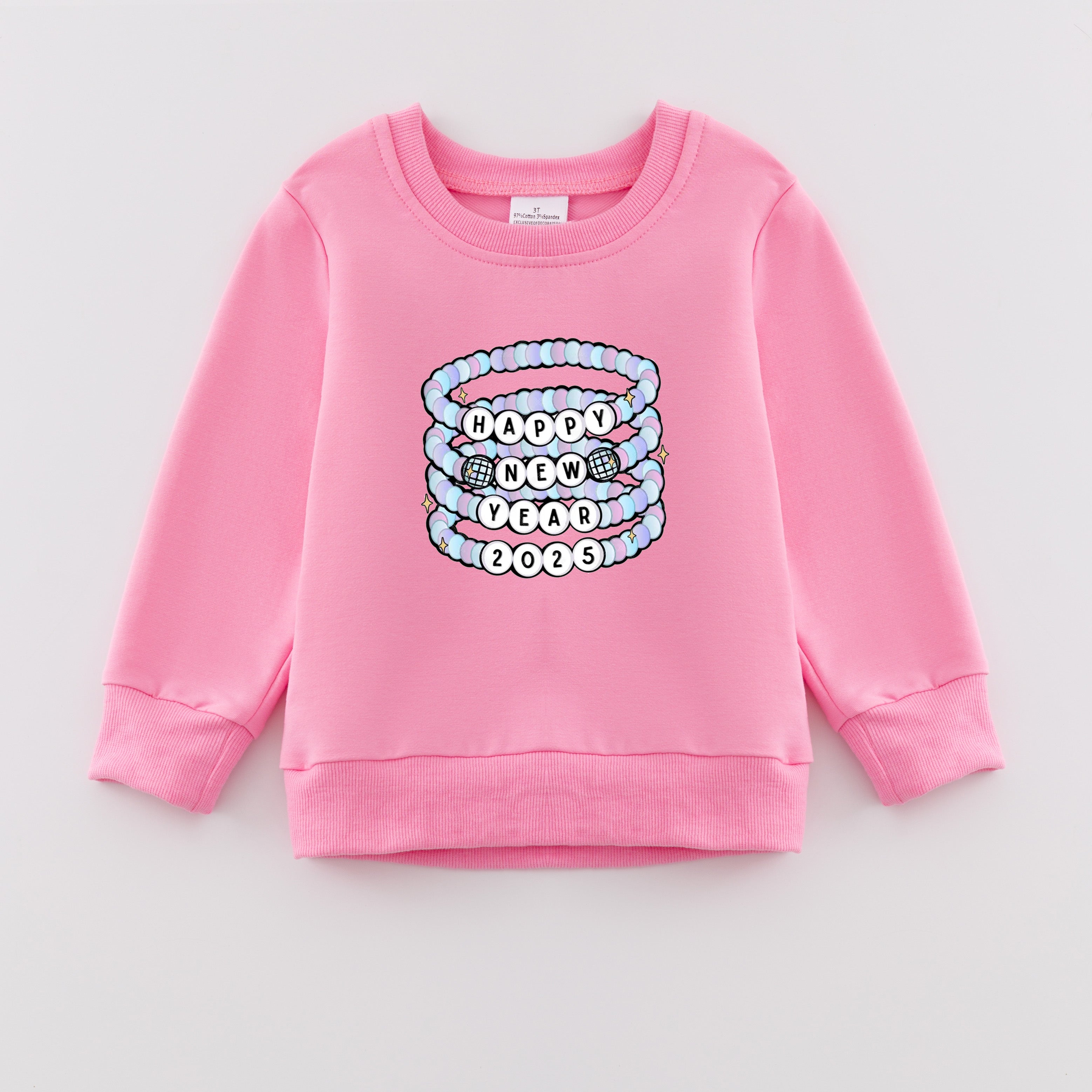 （Pre Order）Girls New Year Print Sweatshirt