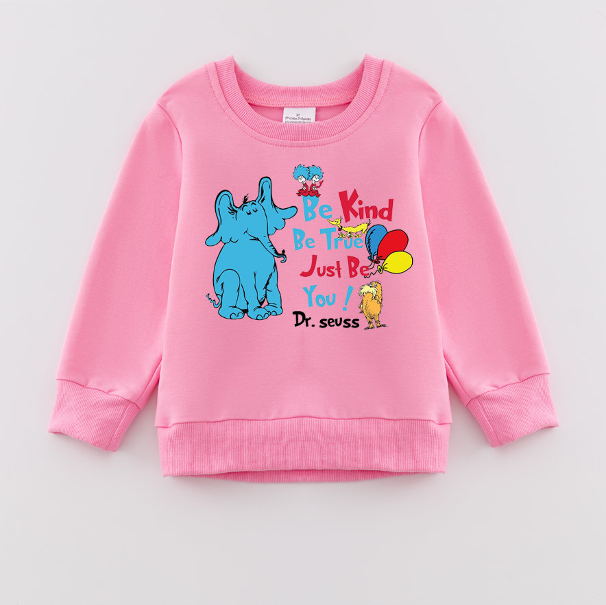 （Pre Order）Girls DR SEUSS Print Sweatshirt