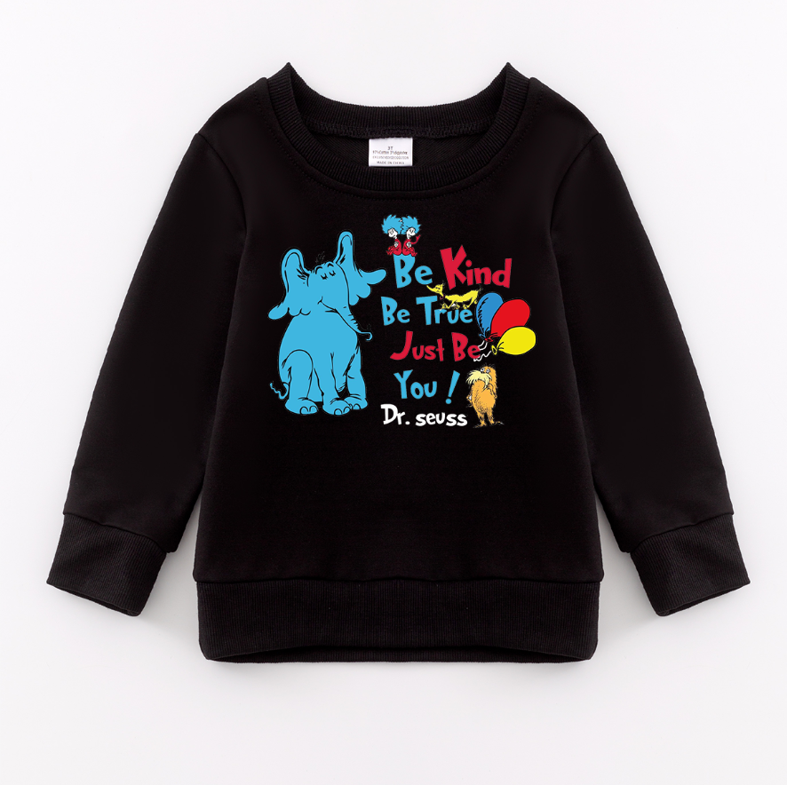 （Pre Order）Girls DR SEUSS Print Sweatshirt