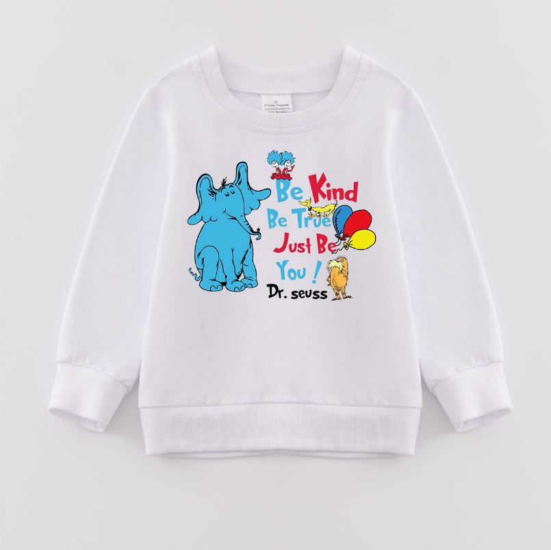 （Pre Order）Girls DR SEUSS Print Sweatshirt