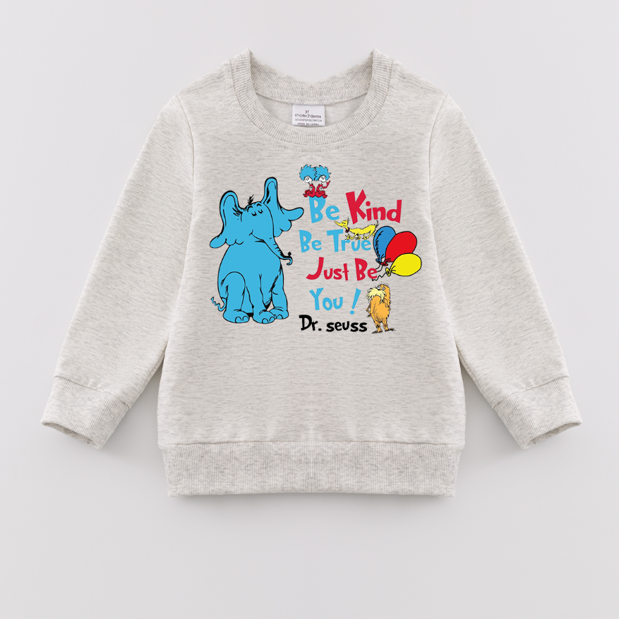 （Pre Order）Girls DR SEUSS Print Sweatshirt