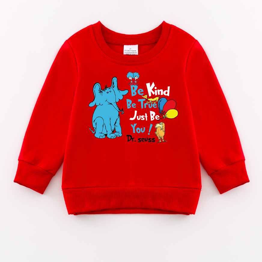 （Pre Order）Girls DR SEUSS Print Sweatshirt