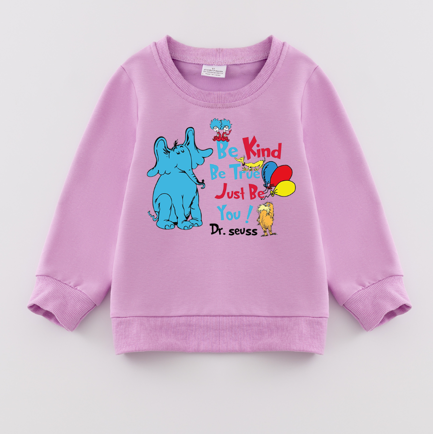 （Pre Order）Girls DR SEUSS Print Sweatshirt