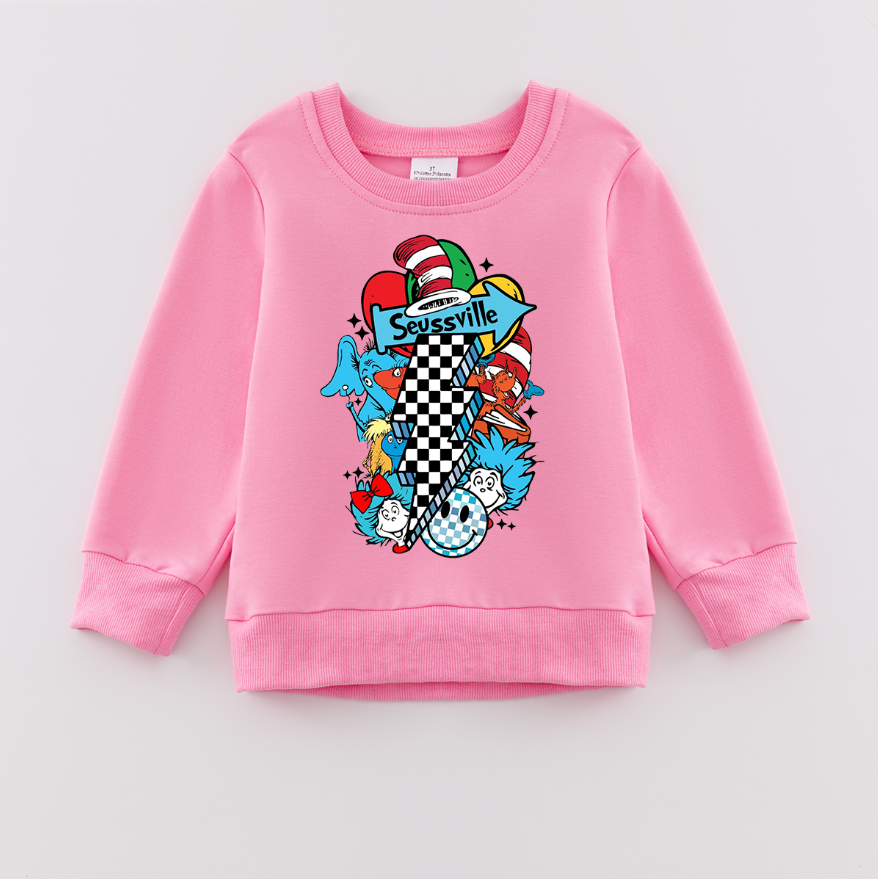 （Pre Order）Girls DR SEUSS Print Sweatshirt