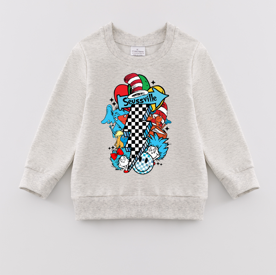 （Pre Order）Girls DR SEUSS Print Sweatshirt