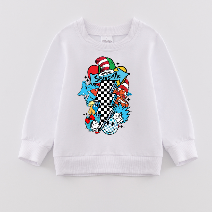 （Pre Order）Girls DR SEUSS Print Sweatshirt