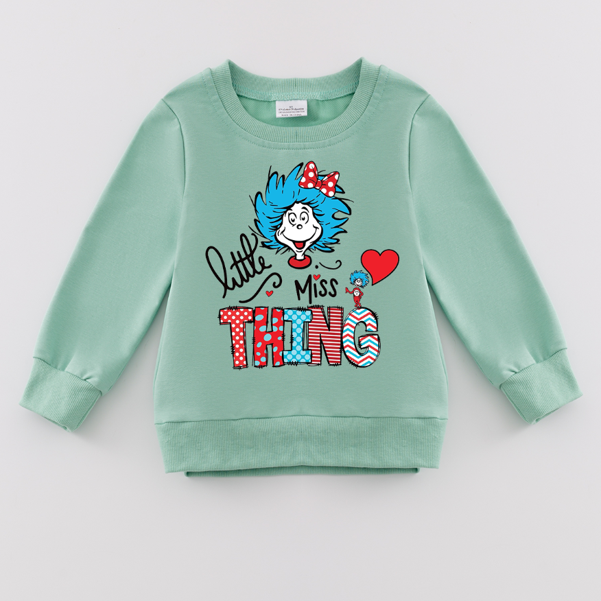 （Pre Order）Girls DR SEUSS Print Sweatshirt