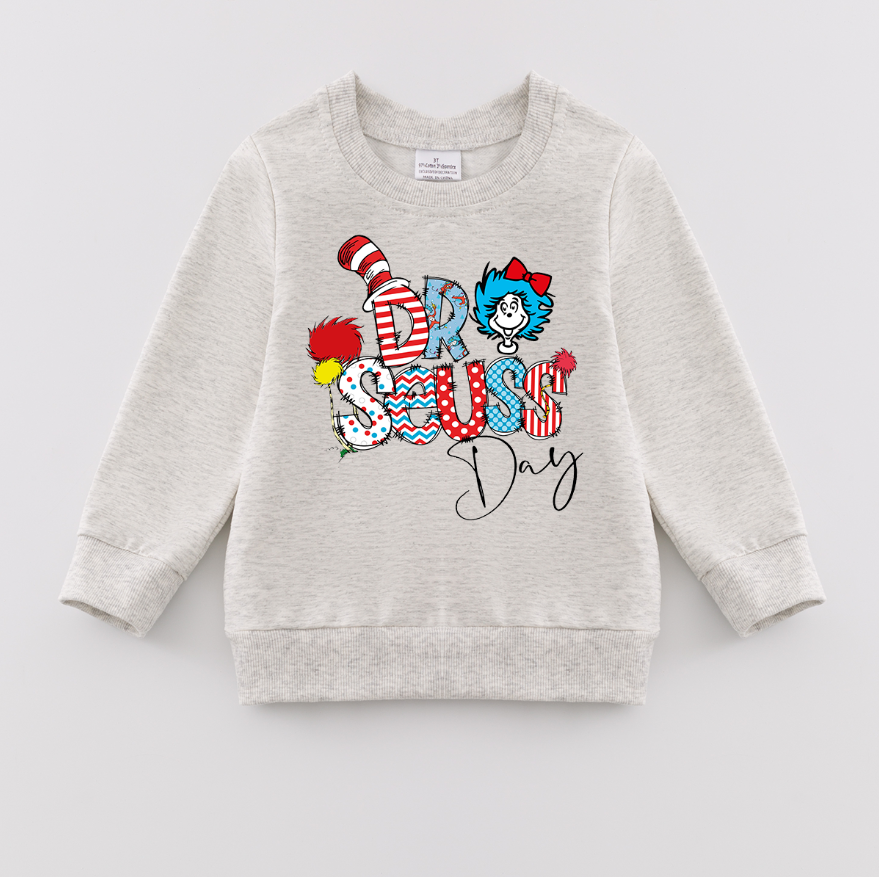 （Pre Order）Girls DR SEUSS Print Sweatshirt