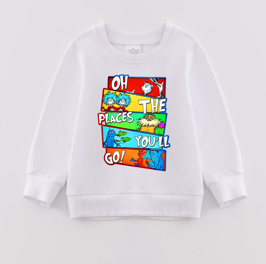 （Pre Order）Girls DR SEUSS Print Sweatshirt