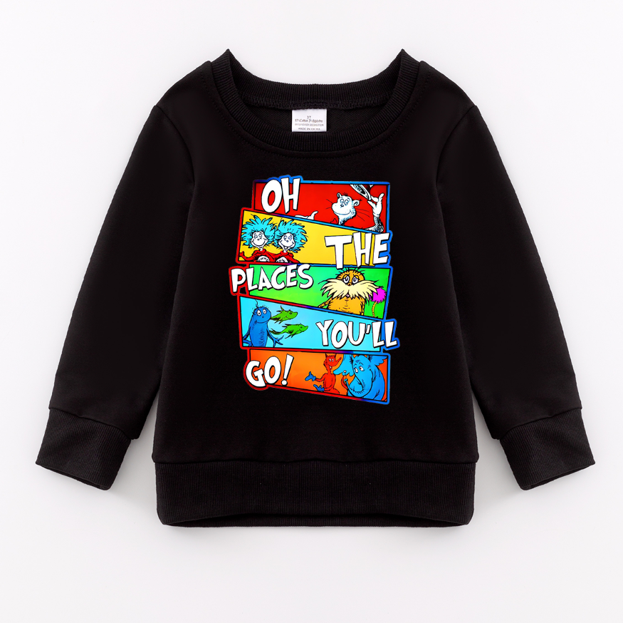 （Pre Order）Girls DR SEUSS Print Sweatshirt