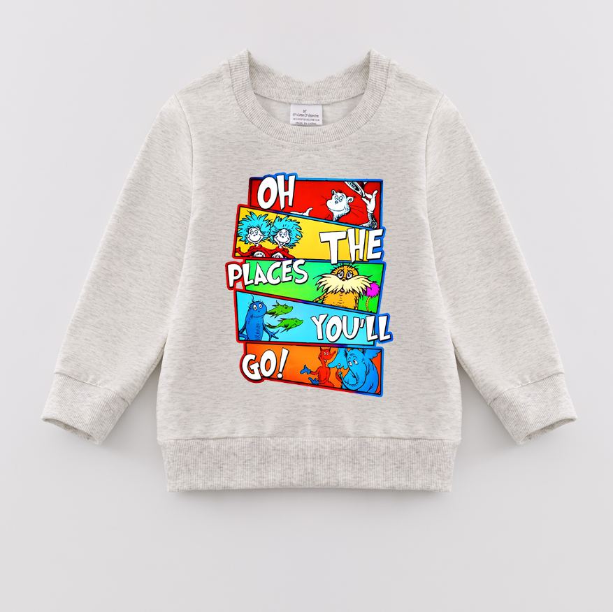 （Pre Order）Girls DR SEUSS Print Sweatshirt