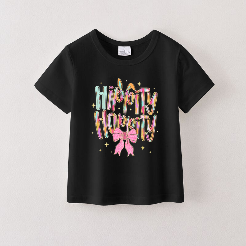 （Pre Order）Girls Easter Bunny Print T-shirt