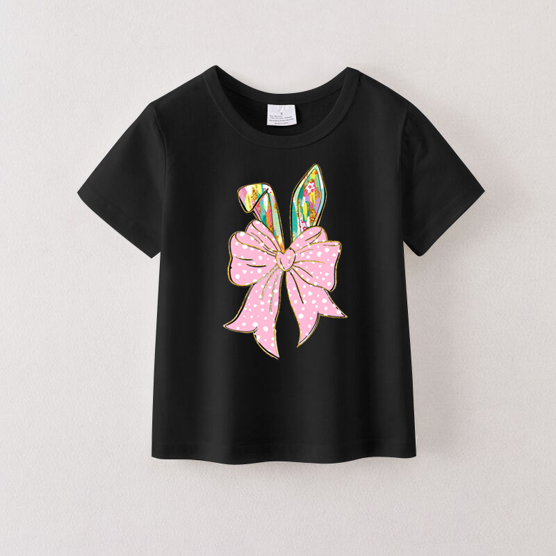 （Pre Order）Girls Easter Bunny Print T-shirt