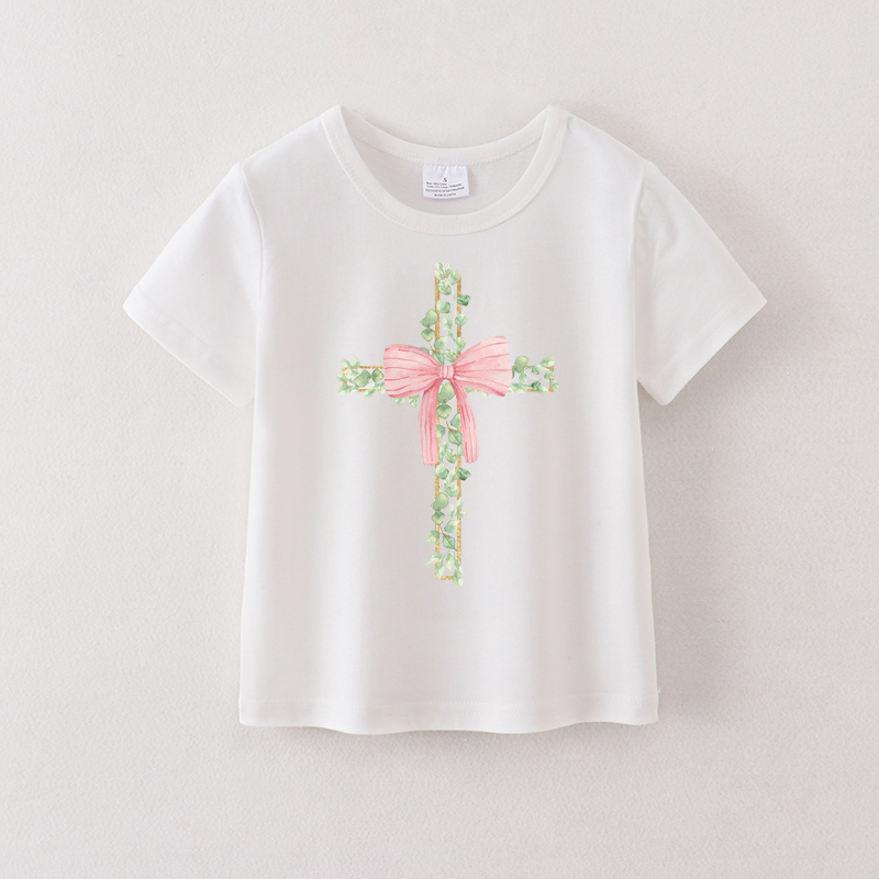 （Pre Order）Girls Easter Bunny Print T-shirt