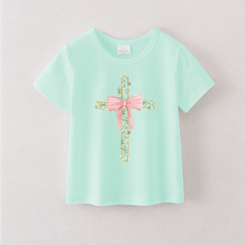 （Pre Order）Girls Easter Bunny Print T-shirt