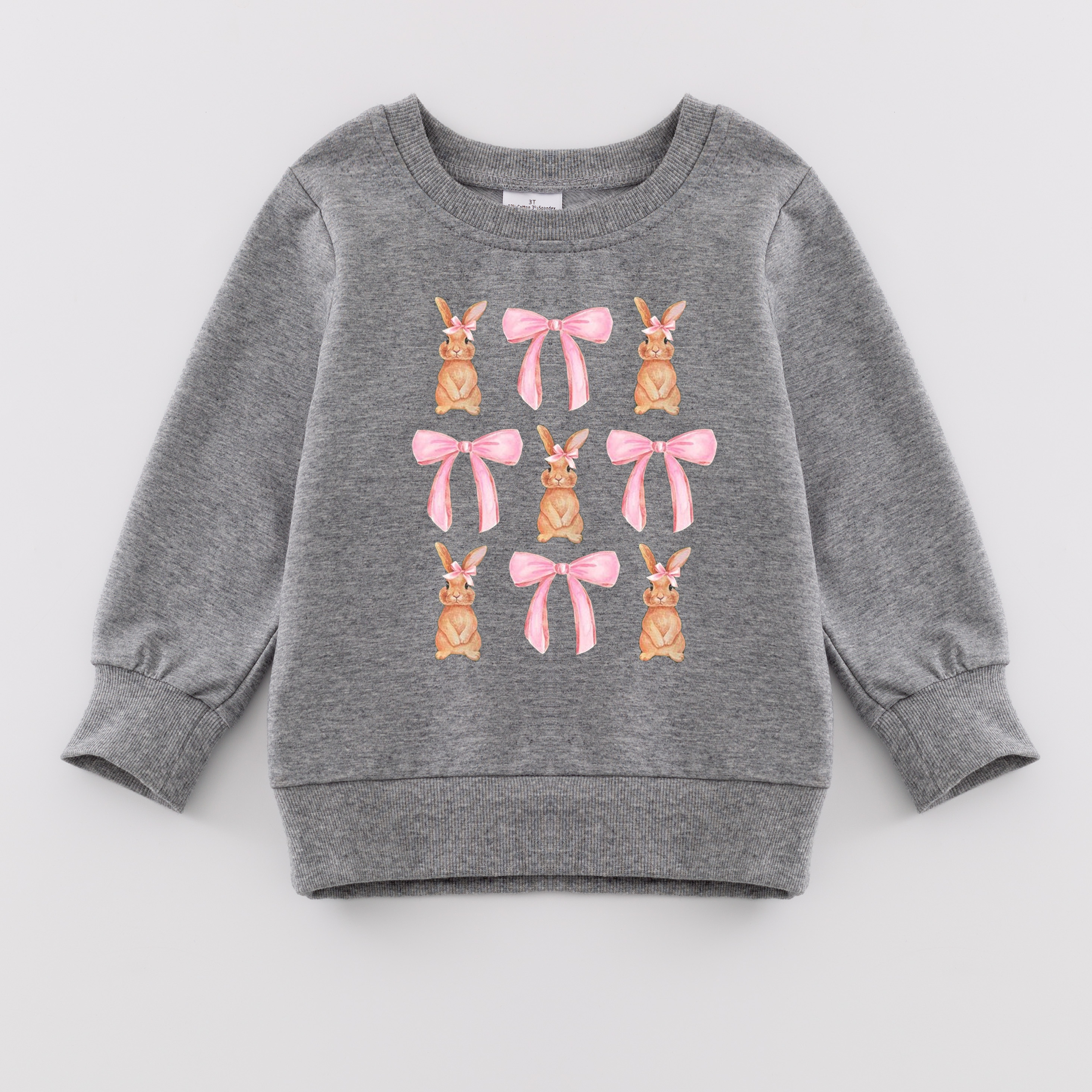 （Pre Order）Mommy and Me Easter Bunny Print Sweatshirt