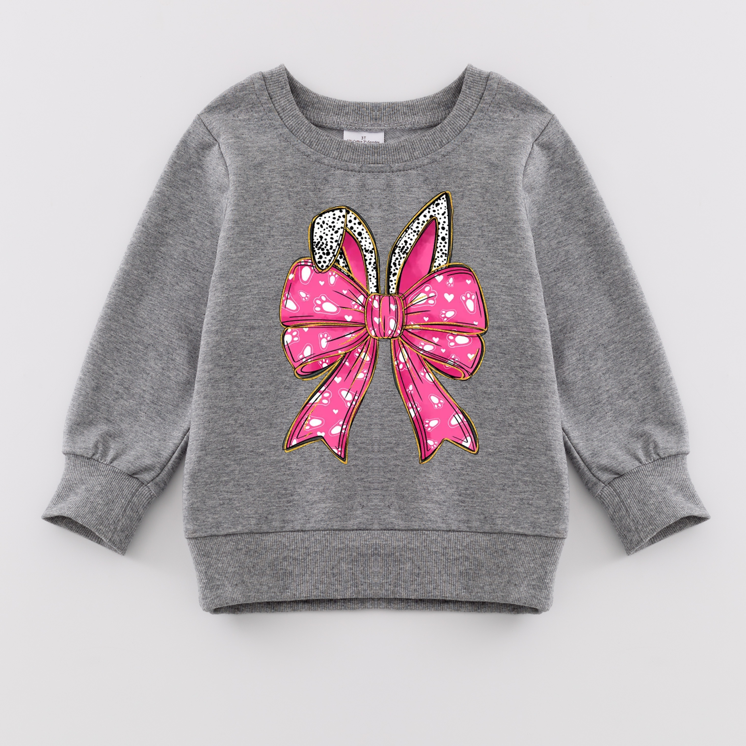 （Pre Order）Mommy and Me Easter Bunny Print Sweatshirt