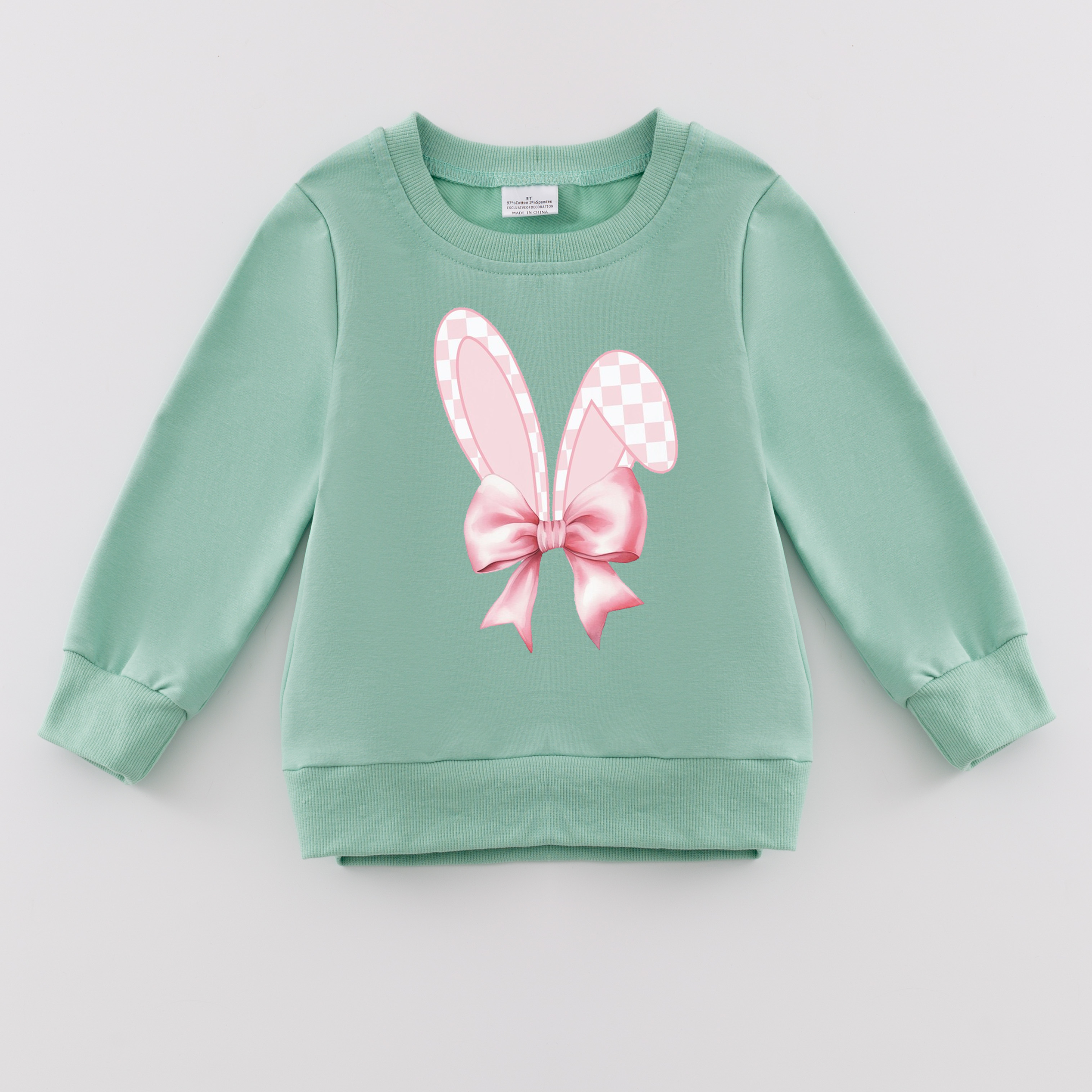 （Pre Order）Girls Easter Bunny Print Sweatshirt