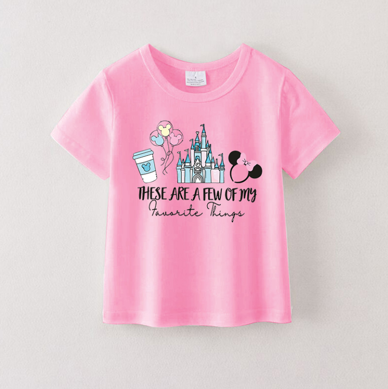 （Pre Order）Girls Spring and Summer Cartoon Print Top