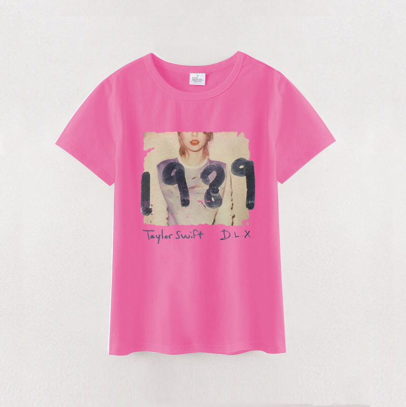 (Pre Order)Mommy & Me Hot Pink Short Sleeves Cotton T-Shirts