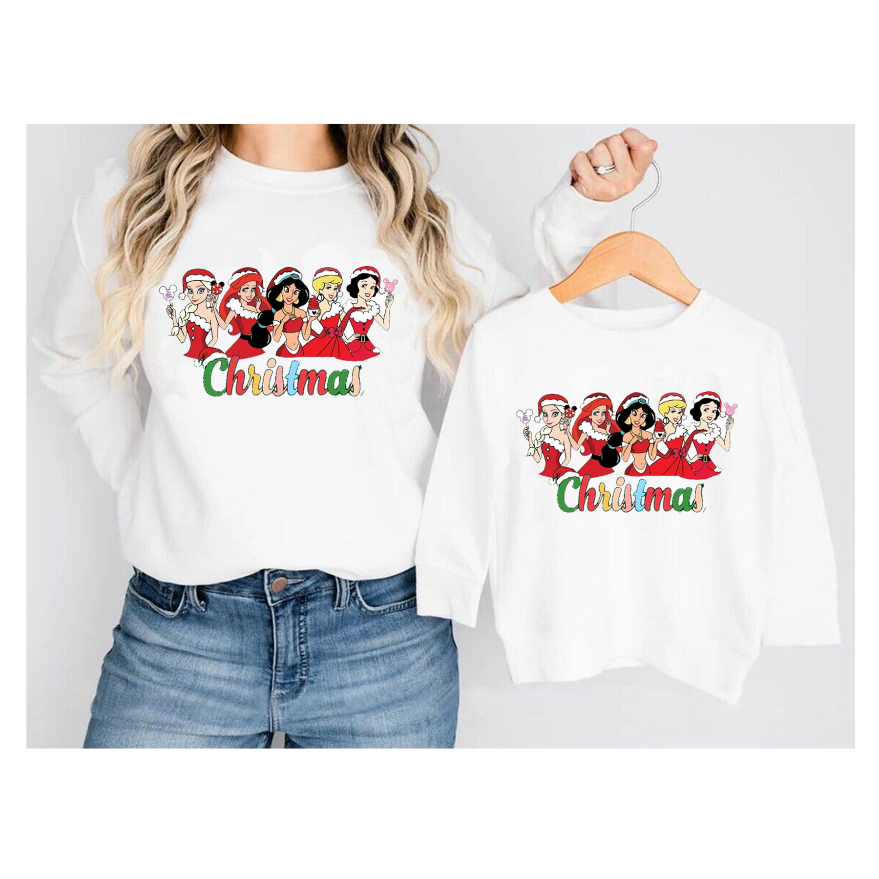 （Pre Order）Mommy and Me Christmas Print Sweatshirt