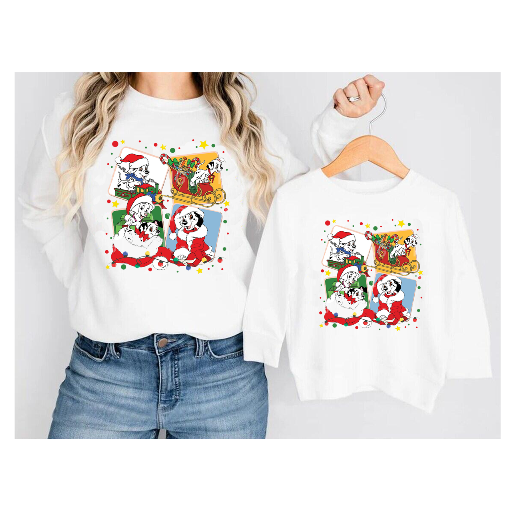 （Pre Order）Mommy and Me Christmas Print Sweatshirt