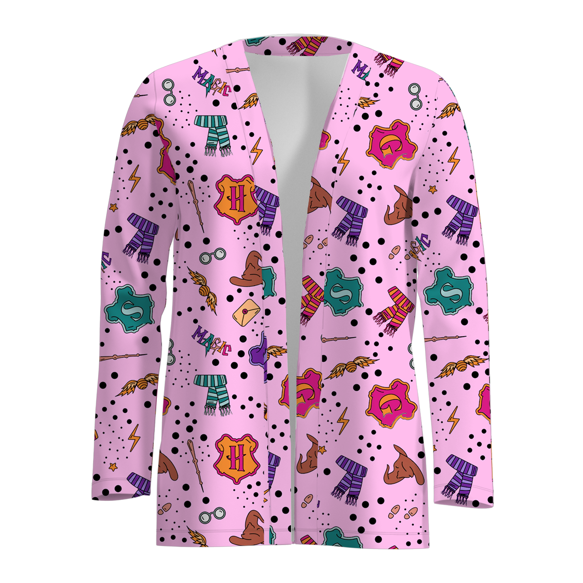 （Pre Order）Adults Halloween Print Cardigan