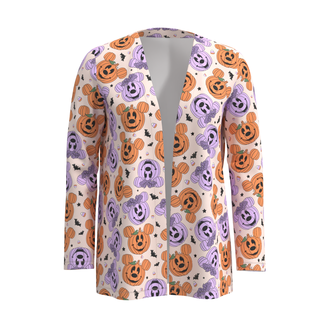 （Pre Order）Adults Halloween Print Cardigan