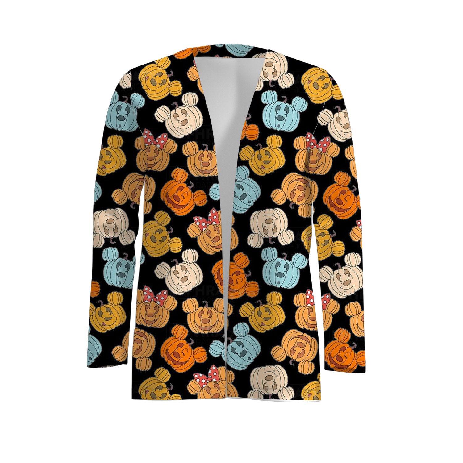 （Pre Order）Adults Halloween Print Cardigan