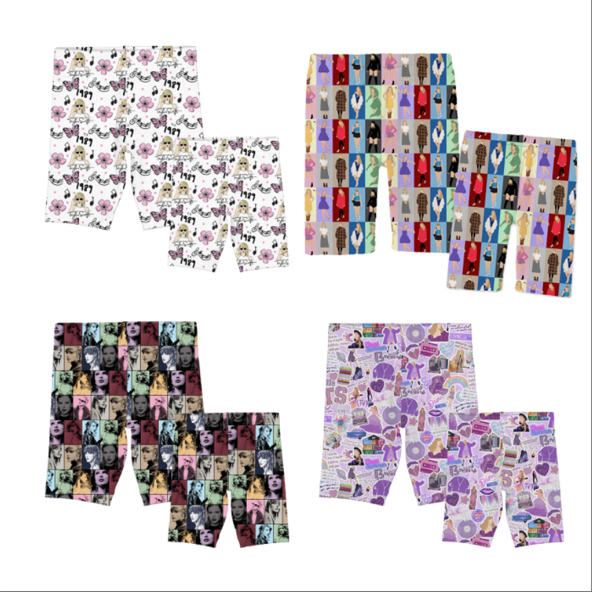 （Pre Order）Summer Girls Mommy and Me TS Print Short