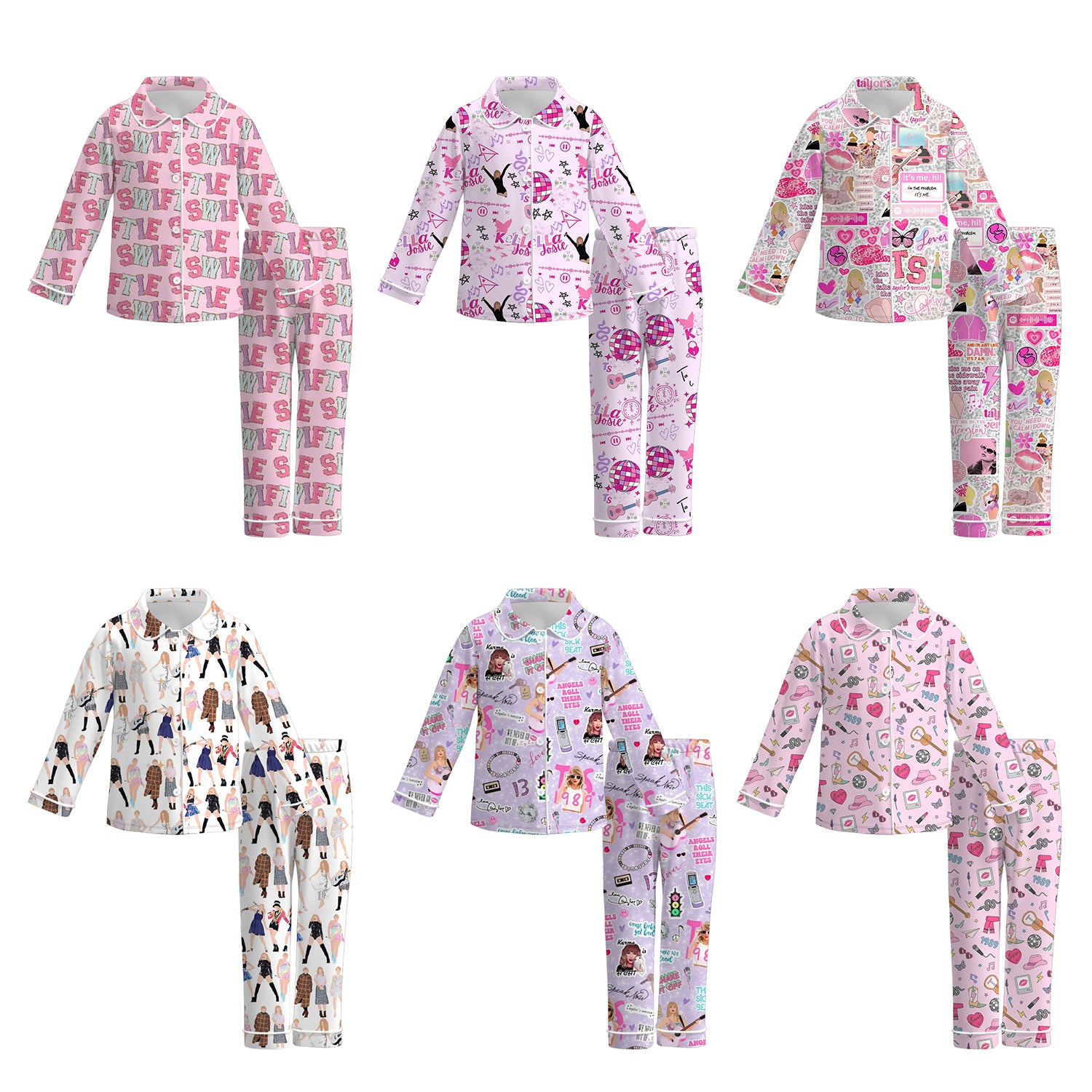 （Pre Order）Girls TS Print Pajama