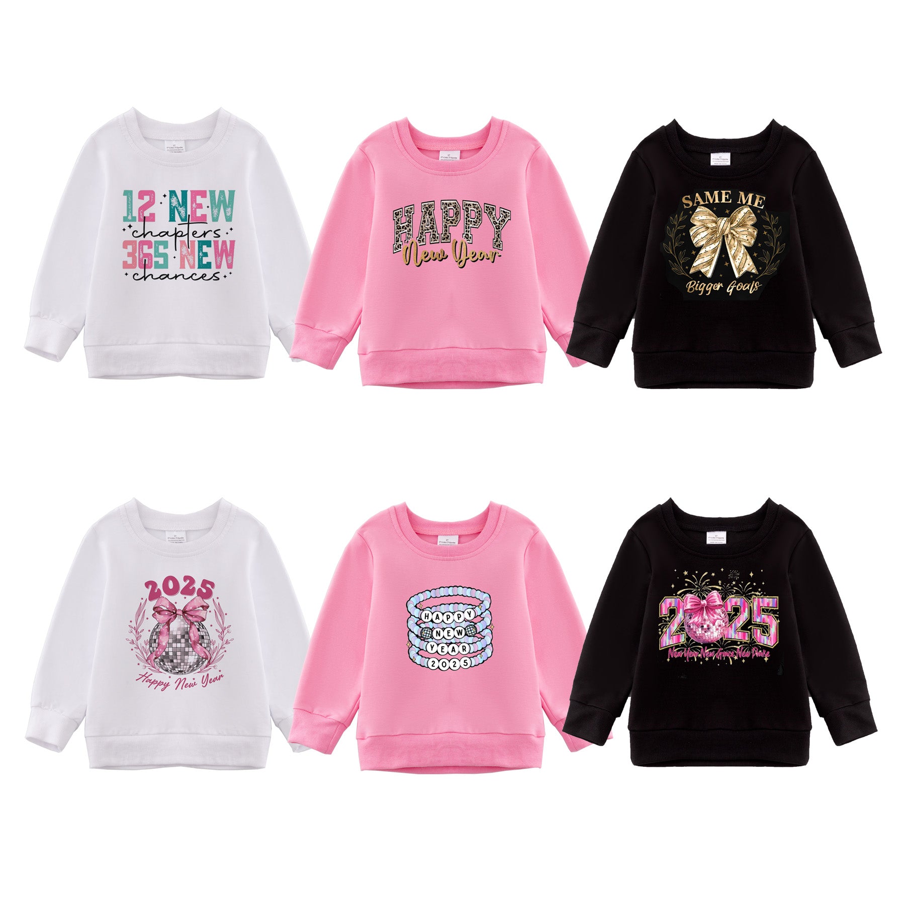 （Pre Order）Girls New Year Print Sweatshirt