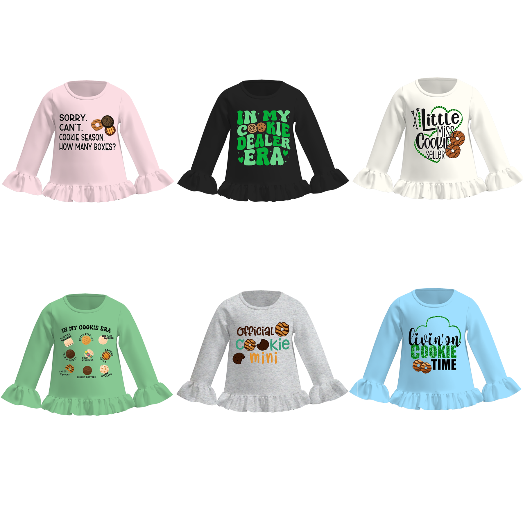 （Pre Order）Girls Scout Cookie Print Top